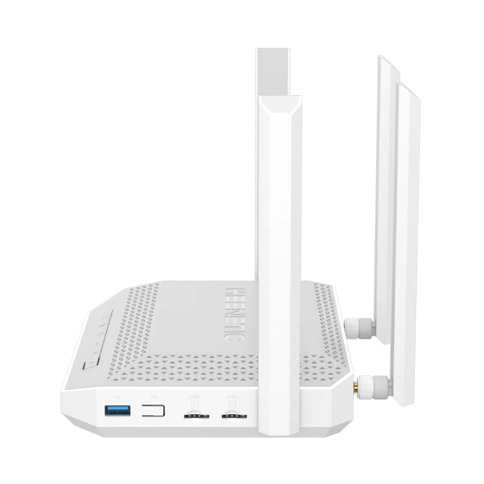 KEENETIC Hopper 4G+ KN2312 AX3000 5 x 1 Gbps Port WiFi 6 2 Sim Slotlu LTE Modem Router