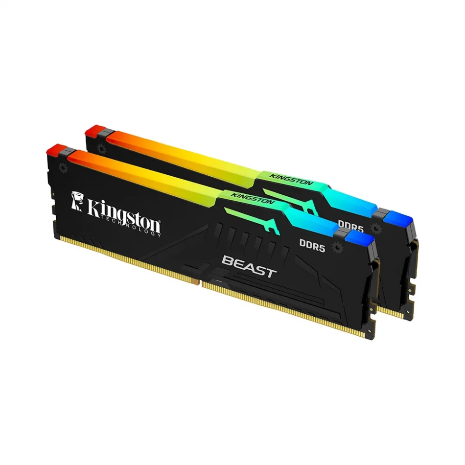 Kingston Beast RGB DDR5 64GB (2x32GB) 6000MHz CL36 Intel XMP ve AMD EXPO Ram - KF560C36BBEAK2-64TR