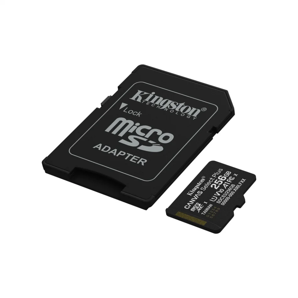 Kingston Canvas Select Plus 256GB 150MB/s Gen3 microSD Hafıza Kartı - SDCS3/256GB