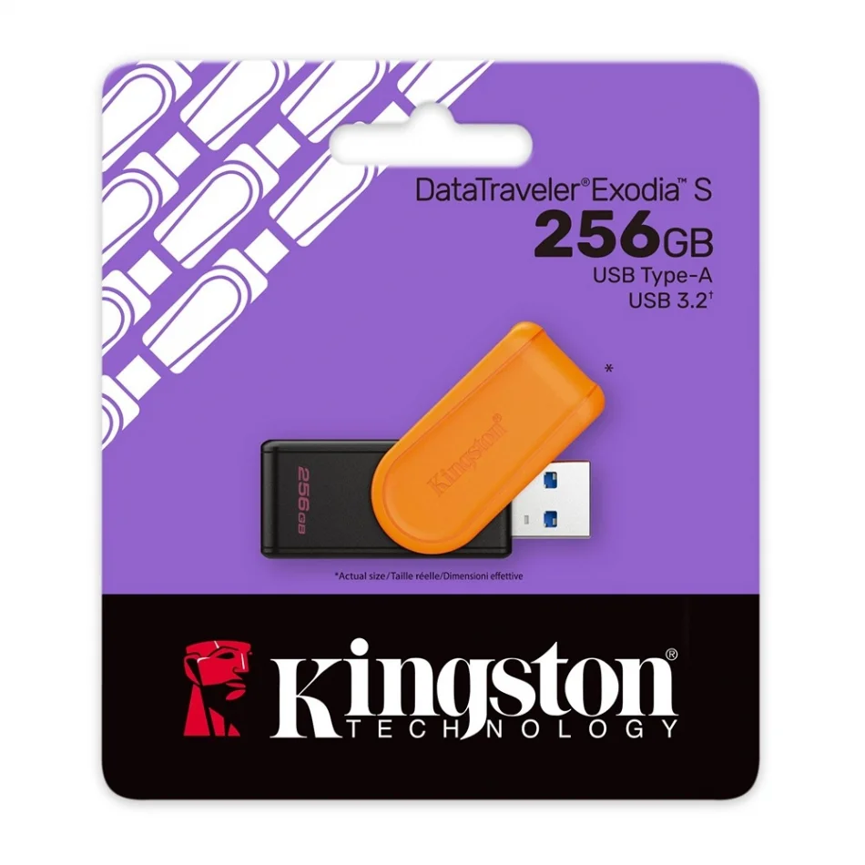 Kingston DataTraveler Exodia S 256 GB USB Flash Bellek
