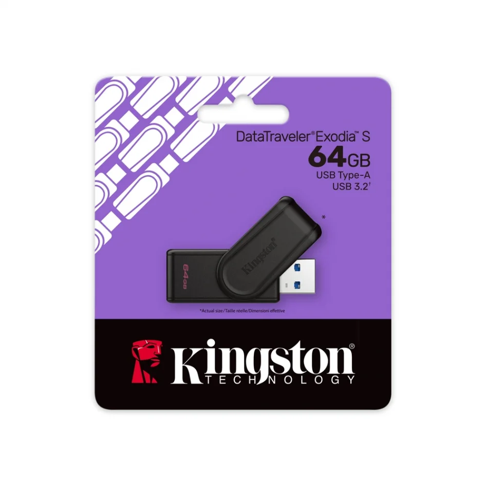 Kingston DataTraveler Exodia S 64 GB USB Flash Bellek