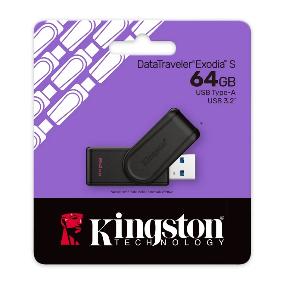Kingston DataTraveler Exodia S 64 GB USB Flash Bellek