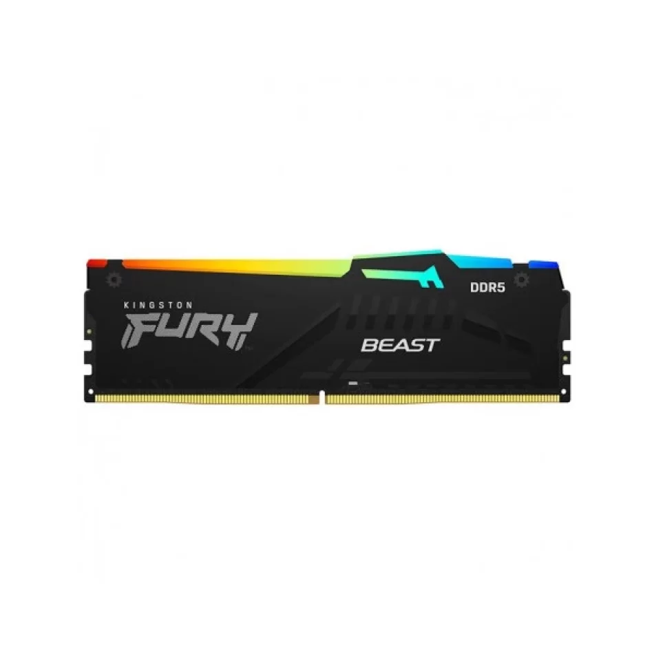 Kingston Fury Beast RGB 16GB (2x8 GB) DDR5 6000MHz CL40 Ram KF560C40BBAK2/16 RAM