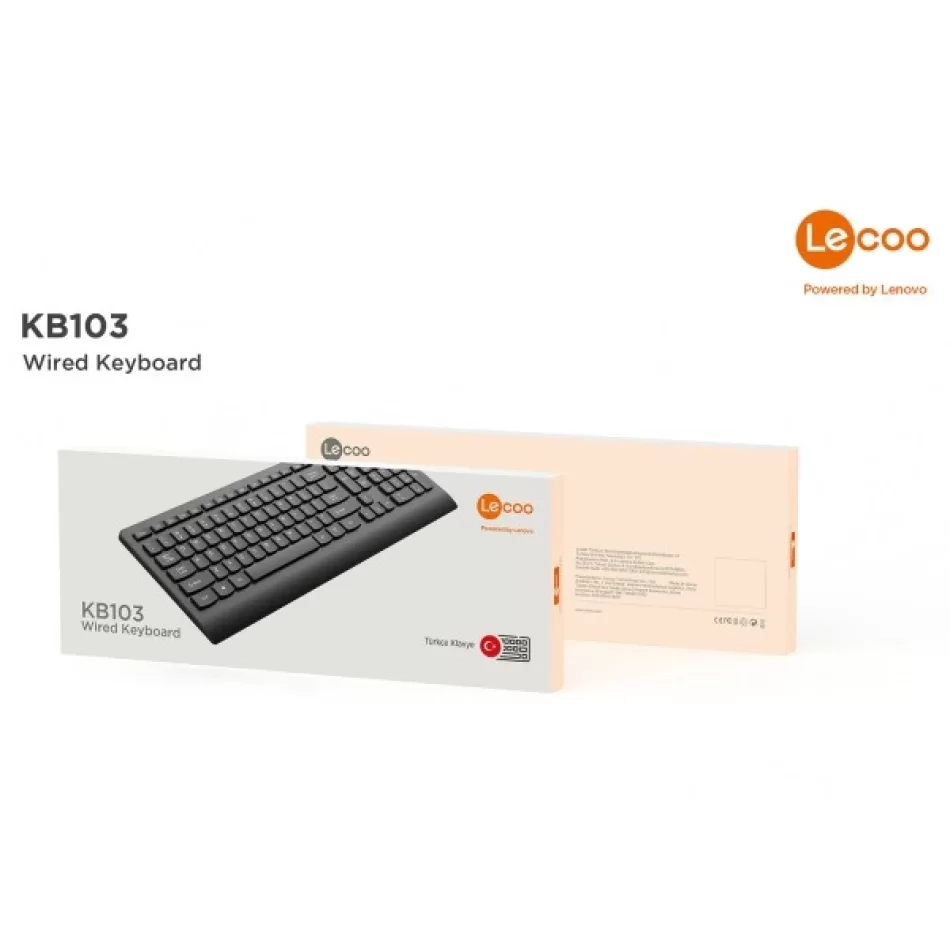 Lecoo KB103 Kablolu Türkçe Q Klavye