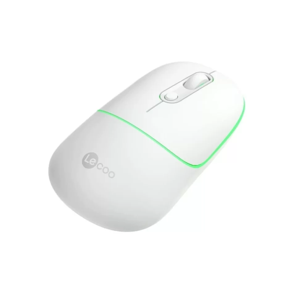 LECOO WS210 Bluetooth & Kablosuz Şarj Edilebilir Mouse Beyaz