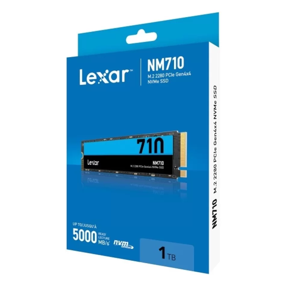 Lexar NM710 1TB LNM710X001T-RNNNG PCIe GEN 4X4 M.2 NVMe 5000-4500Mb/s SSD