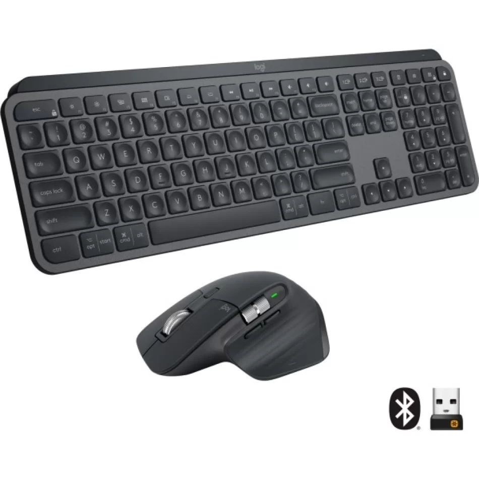 Logitech For Business Mx Keys Aydınlatmalı Gelişmiş Kablosuz Klavye ve Mx Master 3 Gelişmiş Kablosuz Mouse Seti