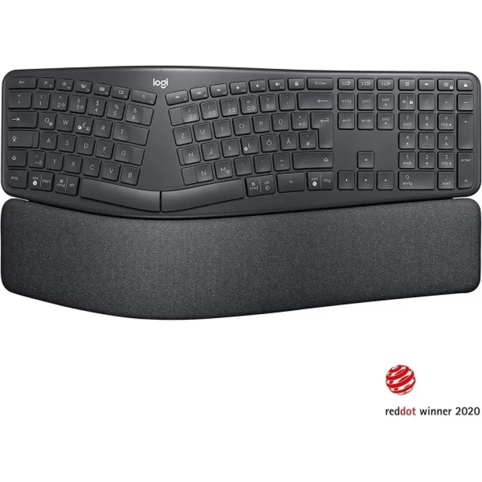 Logitech ERGO K860 Kablosuz Ergonomik Bluetooth Türkçe Q Klavye