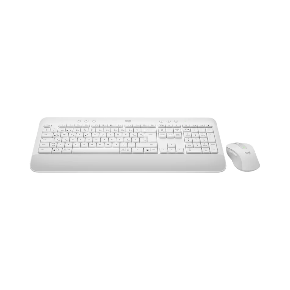 Logitech Signature MK650 Combo White For Business Kablosuz İş Amaçlı Beyaz Klavye ve Mouse Seti