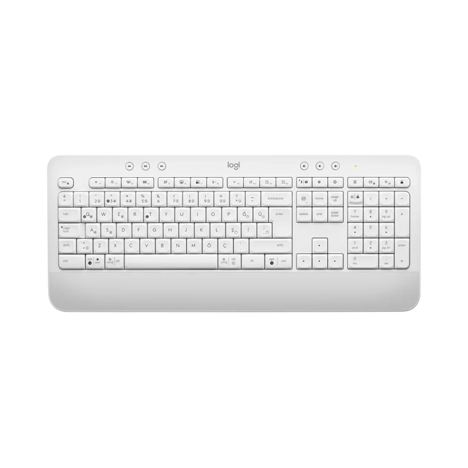Logitech Signature MK650 Combo White For Business Kablosuz İş Amaçlı Beyaz Klavye ve Mouse Seti