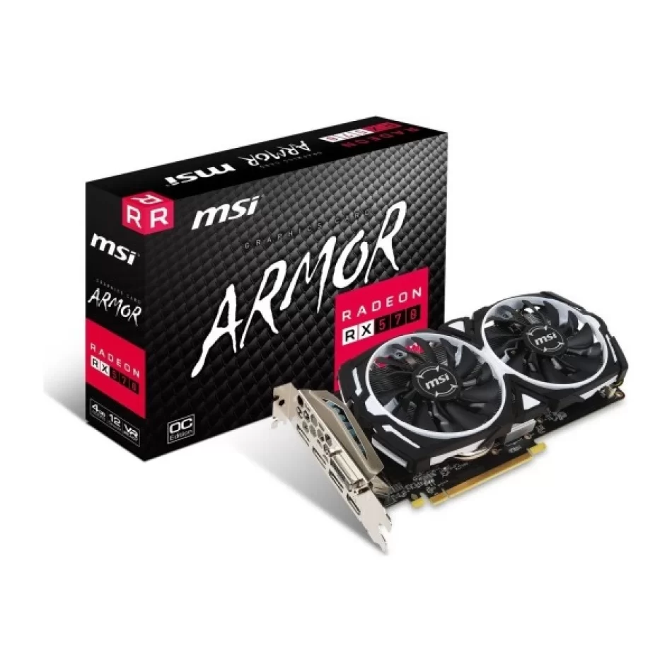 MSI RX570 ARMOR OC 4GB GDDR5 256Bit DX12 AMD Ekran Kartı