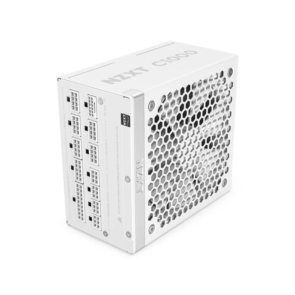 NZXT C1000 White 1000W 80+ Gold Tam Modüler ATX 3.1 Beyaz Güç Kaynağı