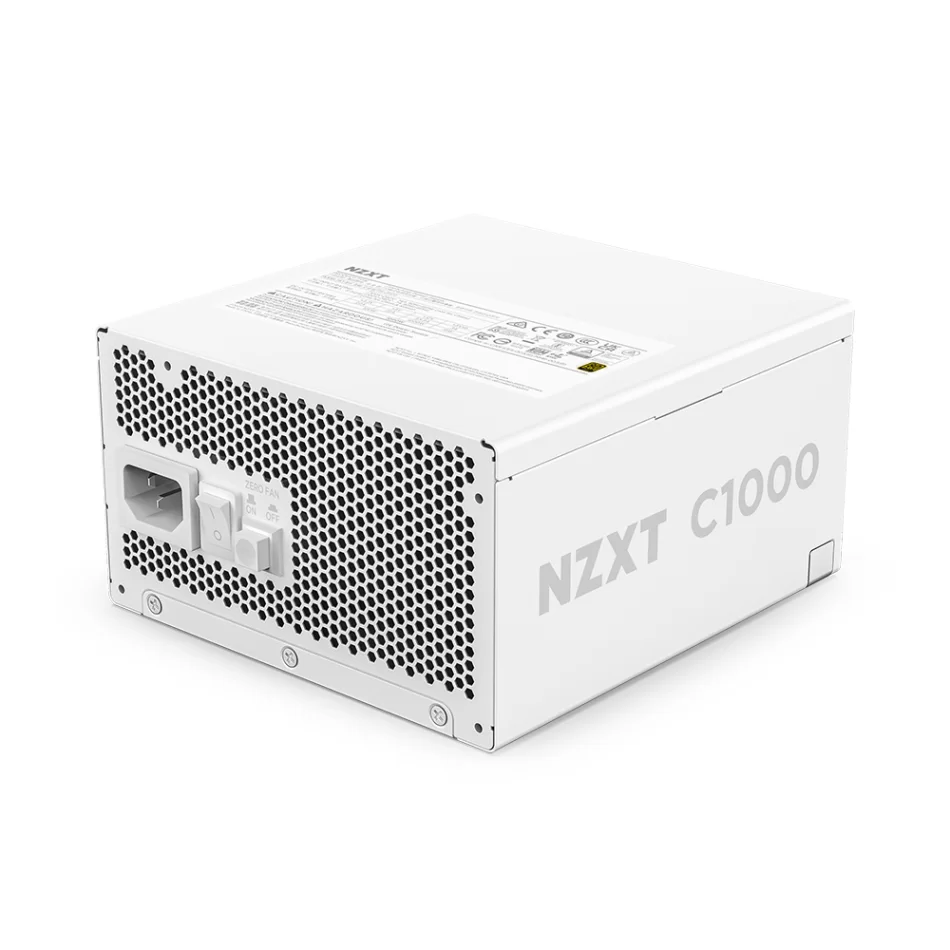 NZXT C1000 White 1000W 80+ Gold Tam Modüler ATX 3.1 Beyaz Güç Kaynağı