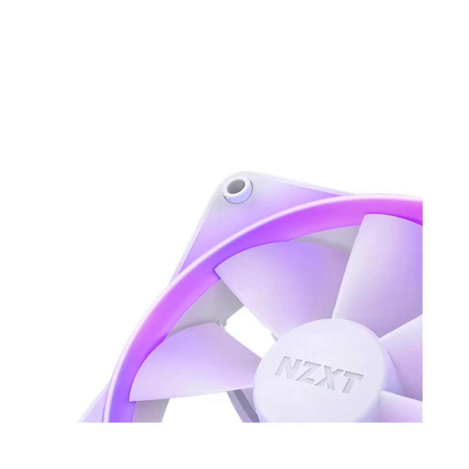 NZXT F120 RGB Beyaz 3lü Set Fan ve Kontrolcü Hub