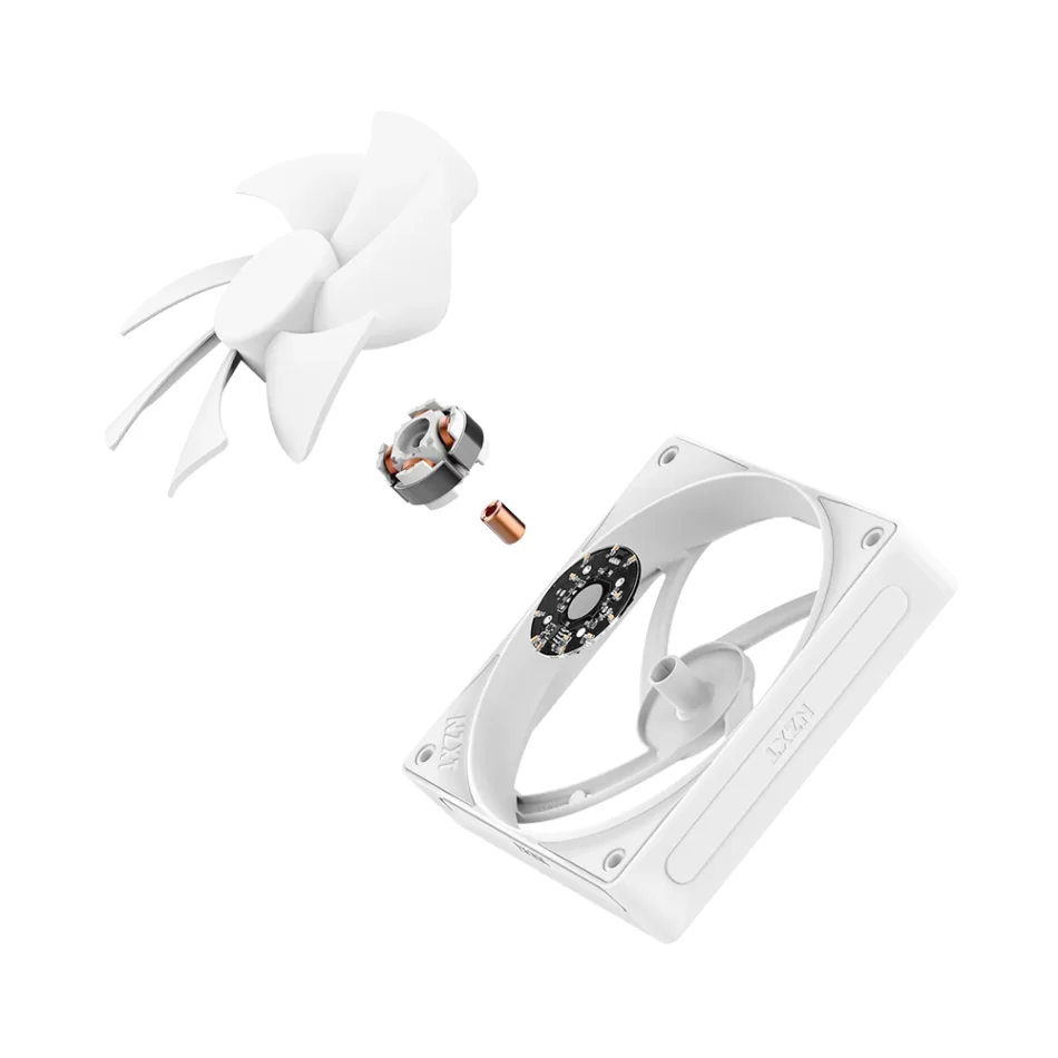 NZXT F120P White Static Pressure 120mm. Statik Basınç Beyaz Kasa Fanı