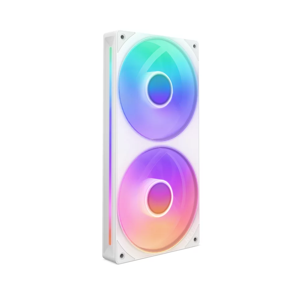 NZXT F240 RGB Core White 240mm. Tek Çerçeve Beyaz Fan Ünitesi