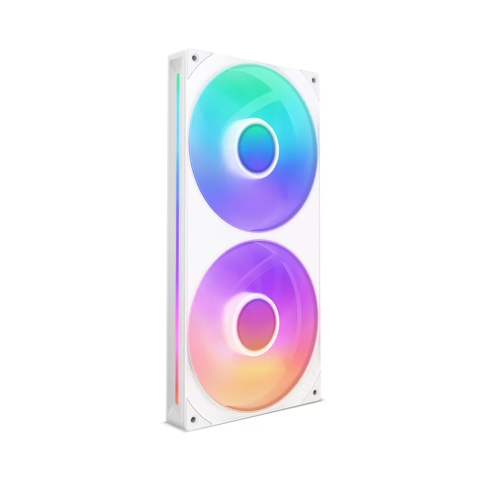 NZXT F280 RGB Core White 280mm. Tek Çerçeve Beyaz Fan Ünitesi