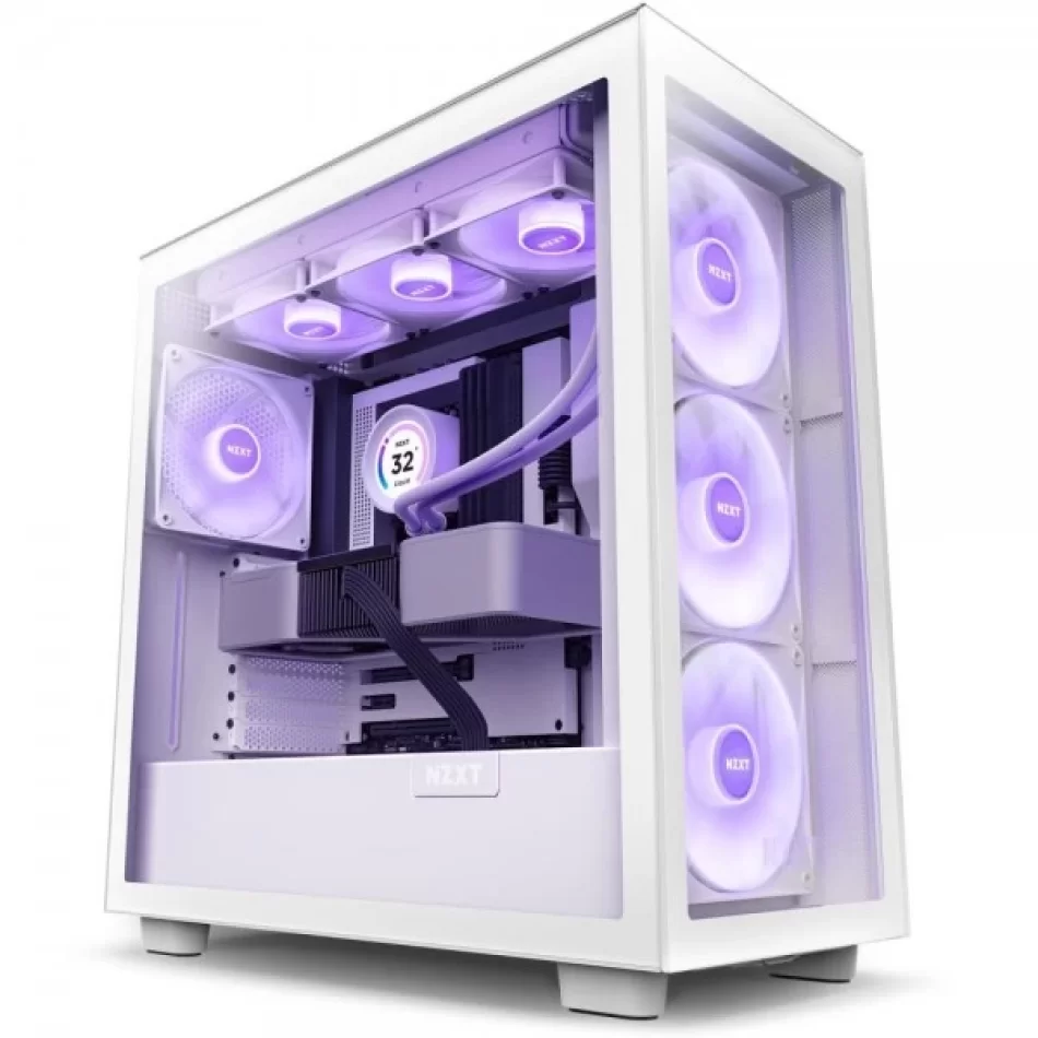 NZXT H Series H7 (2023) Elite Edition White Mid-Tower ATX Bilgisayar Kasası