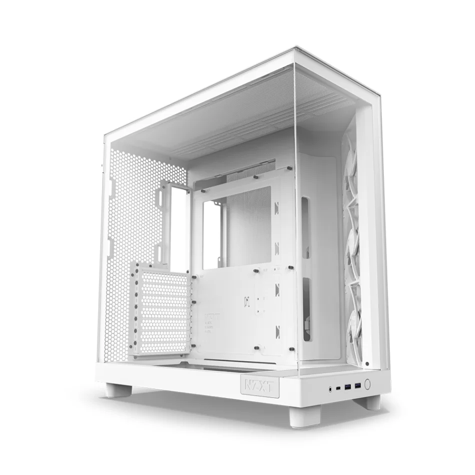 NZXT H6 Flow White Mid-Tower ATX Beyaz Bilgisayar Kasası