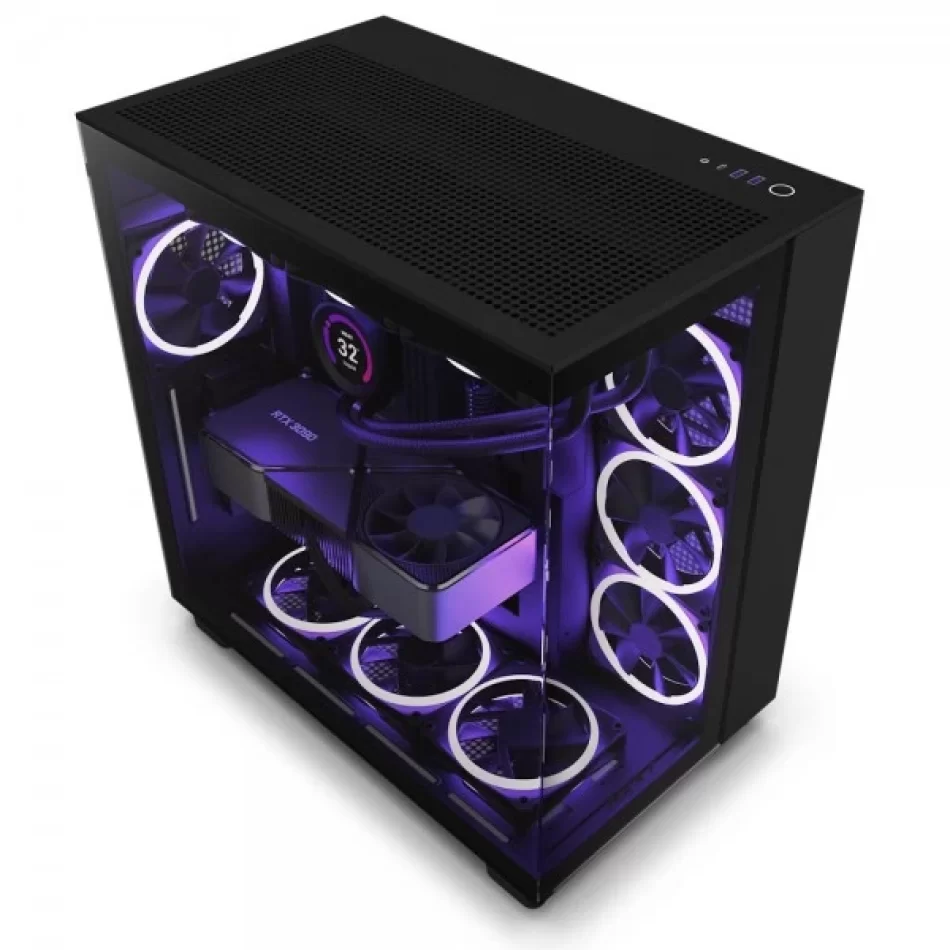 NZXT H9 Flow Mid-Tower ATX Gaming Bilgisayar Kasası