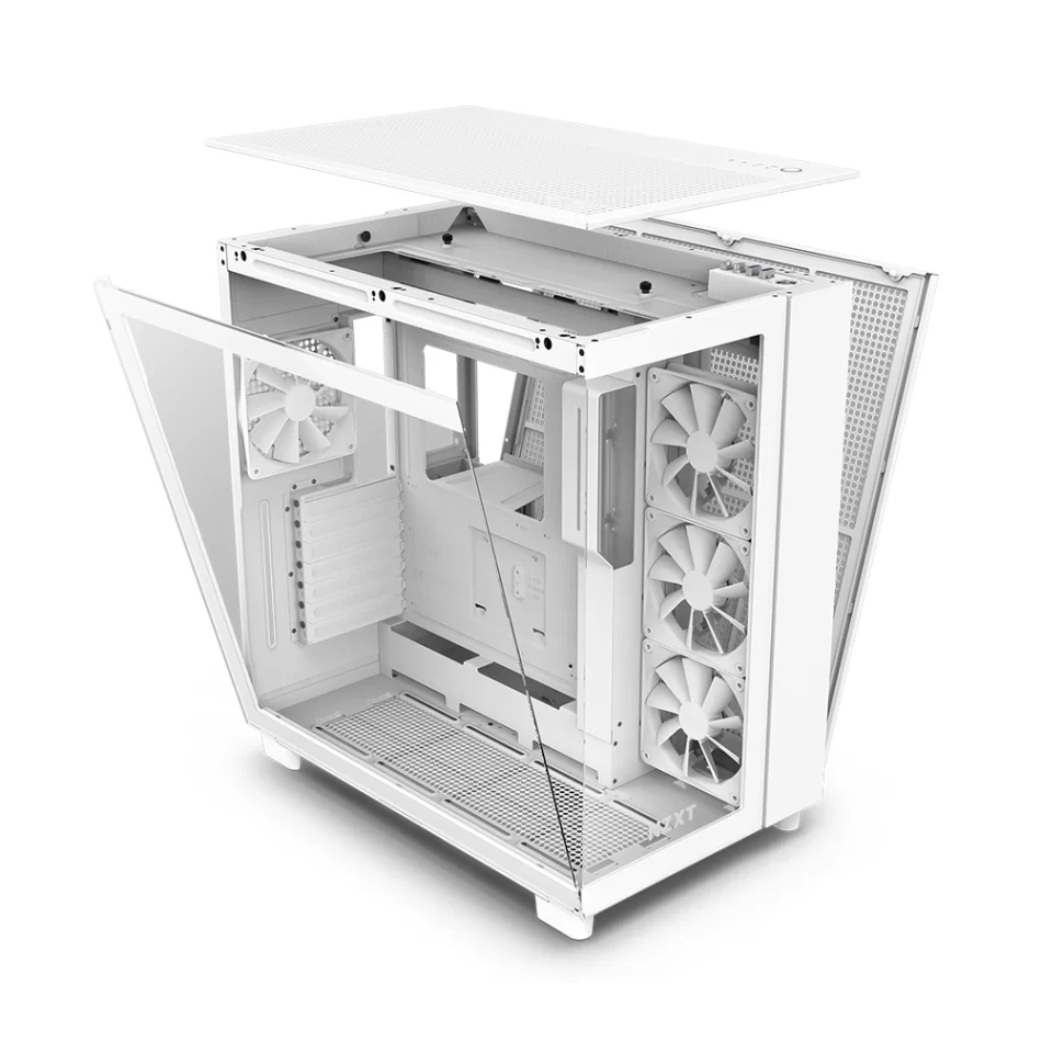 NZXT H9 Flow White Mid-Tower ATX Gaming Beyaz Bilgisayar Kasası