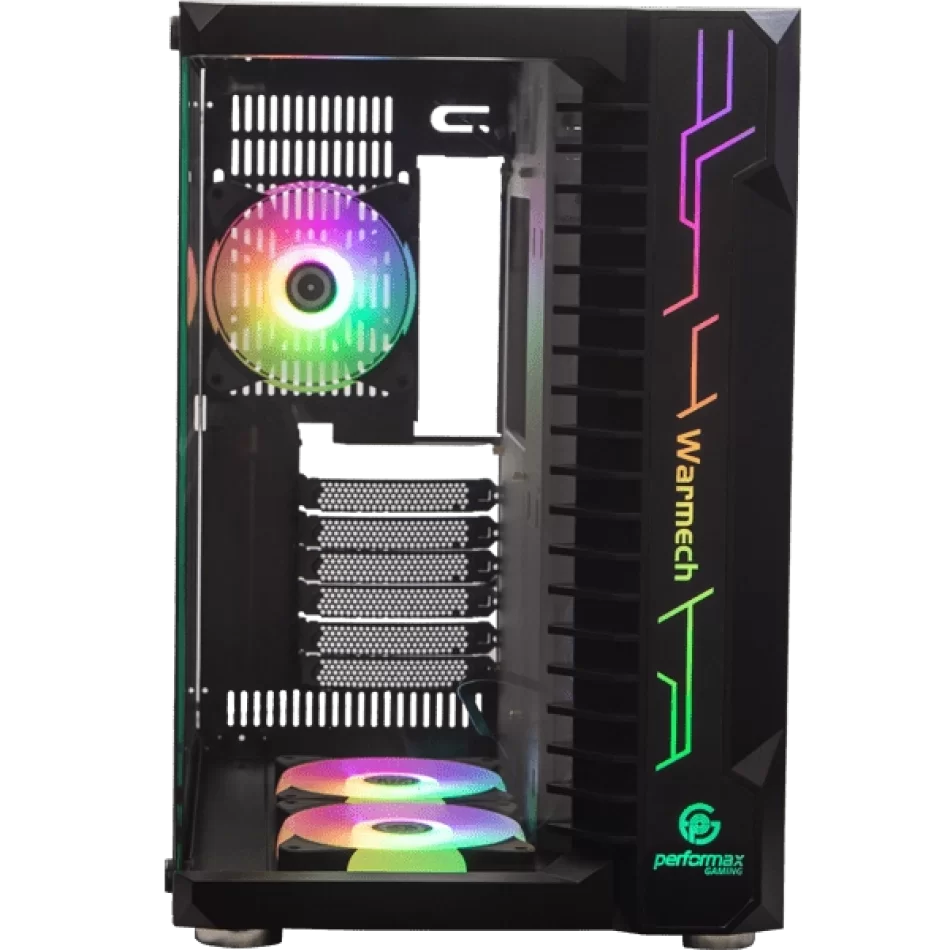 Performax Gaming WARMECH 6x RGB Fanlı Mid-Tower ATX Oyuncu Bilgisayar Kasası