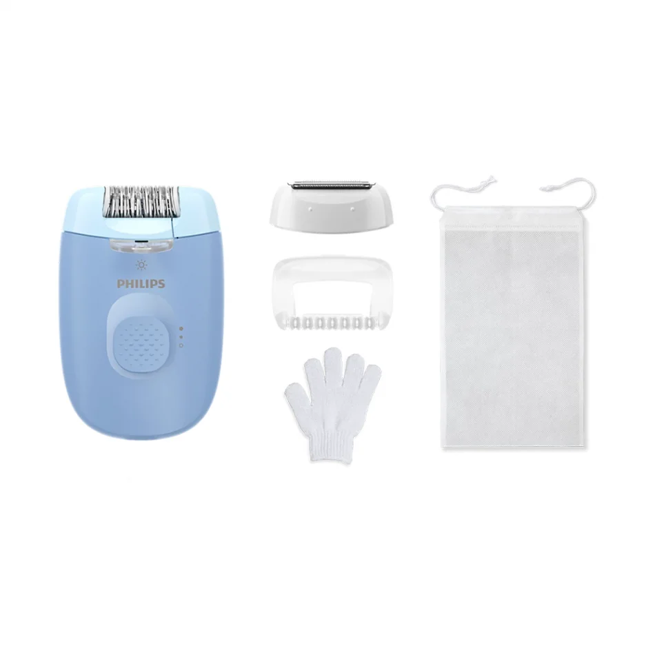 Philips Epilator 4000 Serisi Hassas ve Pürüzsüz Kablolu Mavi Epilatör