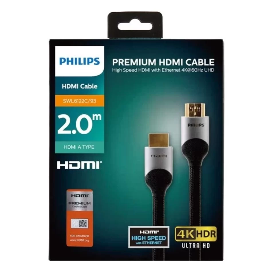 PHILIPS SWL-6122C/93 PREMIUM HDMI 2.0 2 MT HDR 4K KABLO