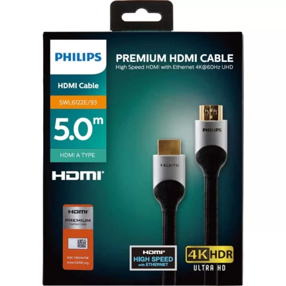 PHILIPS SWL-6122E/93 PREMİUM  HDMI 2.0 5MT UH4K KABLO