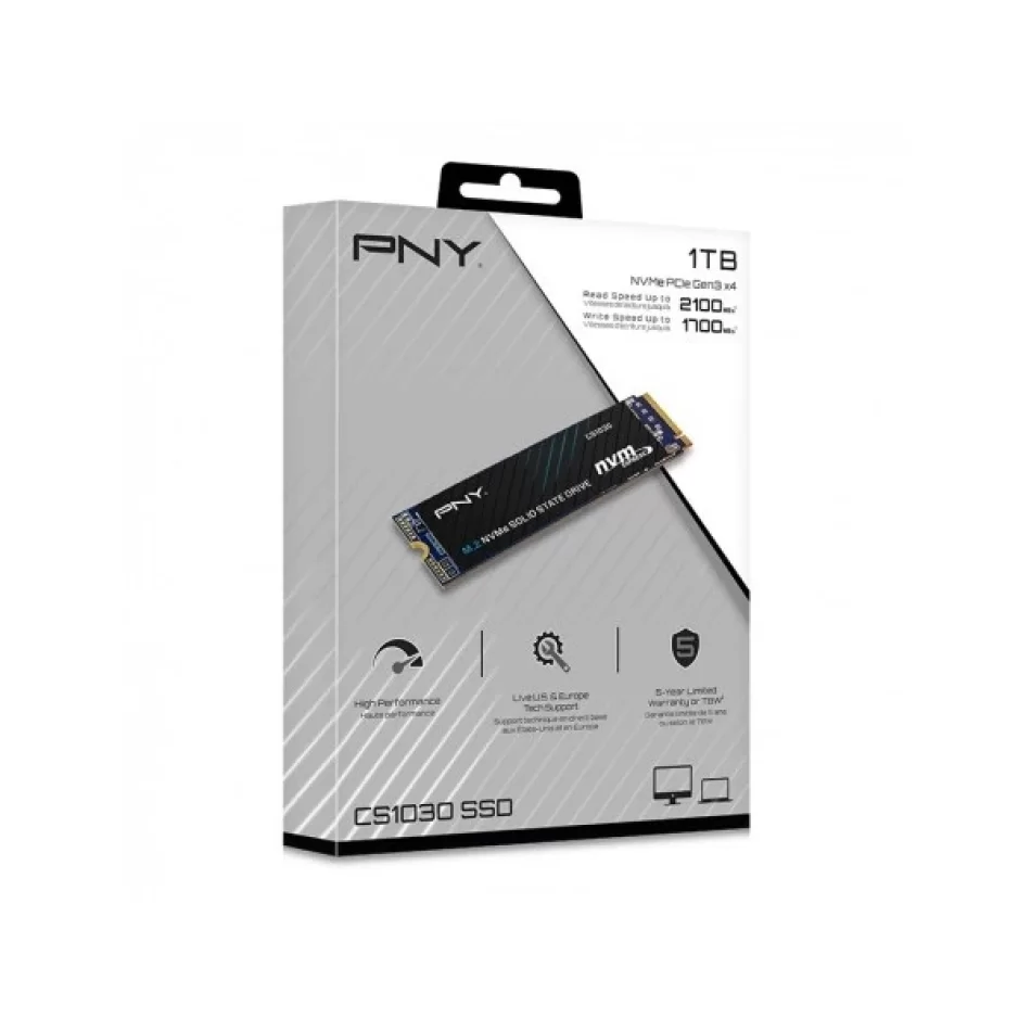 Pny CS1030 1tb 2100/1700 Nvme Pcıe GEN3X 4 M.2 SSD (M280CS1030-1TB-RB)