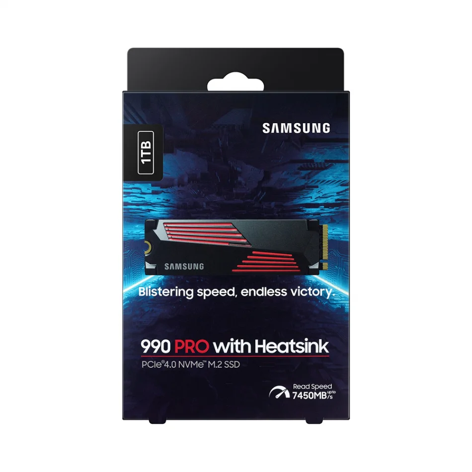Samsung 990 PRO 1 TB 7450-6900MB/s PCIe Soğutuculu NVMe M.2 SSD Disk