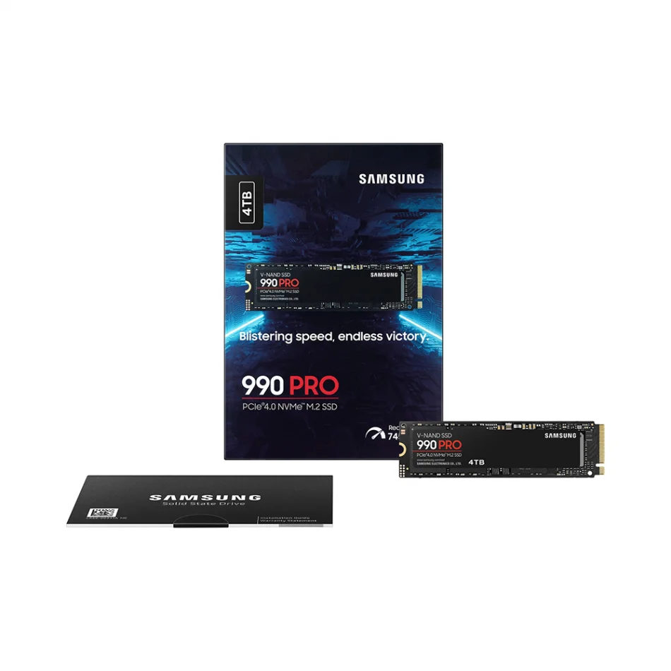 Samsung 990 PRO 4 TB 7450-6900MB/s PCIe NVMe M.2 SSD Disk