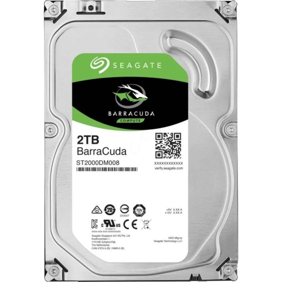 Seagate BarraCuda 2TB 7200RPM 256MB 3.5 Sabit Disk ST2000DM008