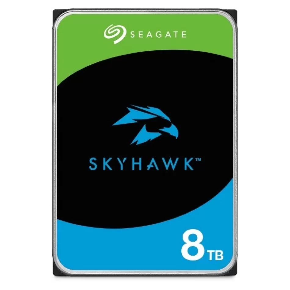 SEAGATE SKYHAWK 8 TB 256MB SATA3 180TB/Y RV 7/24 (ST8000VX010)