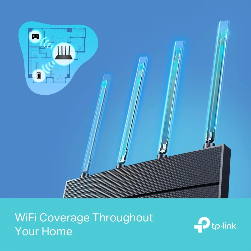 TP-Link Archer AX12 AX1500 Çift Bant Gigabit Wi-Fi 6 Router