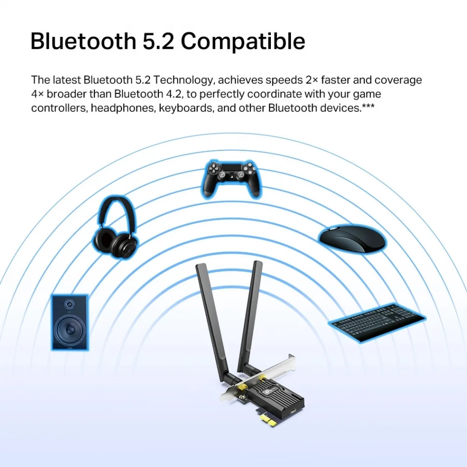 TP-Link Archer TX55E AX3000 Wi-Fi 6 Bluetooth 5.2 PCIe Adaptörü