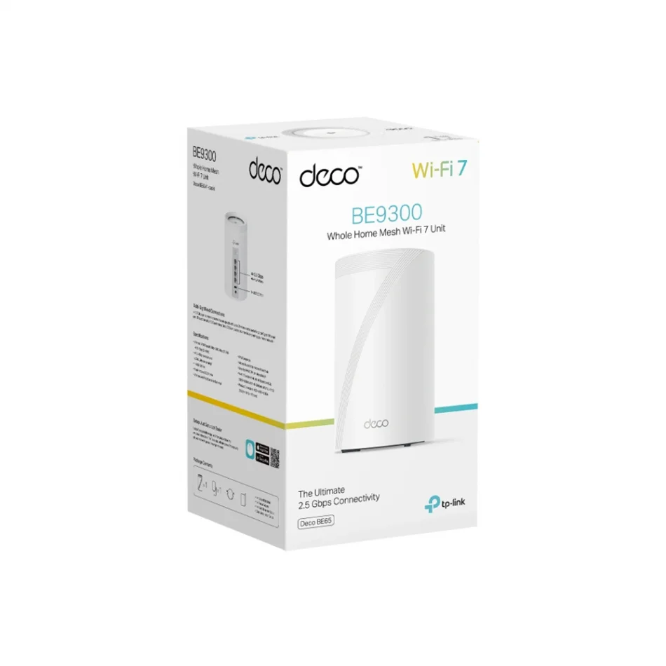 TP-Link Deco BE65 BE9300 Tüm Ev için Mesh 6GHz Destekli Wi-Fi 7 Sistemi Üçlü Paket