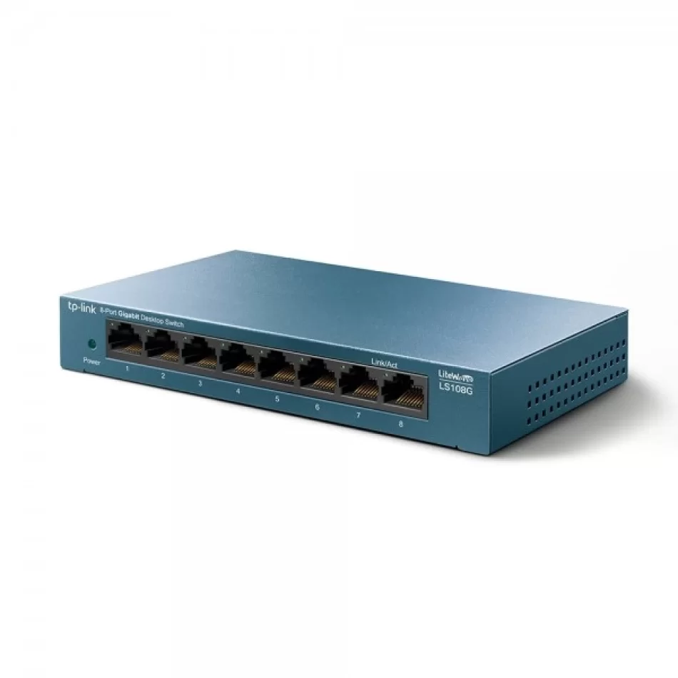 TP-Link LS108G 8Port Litewave Gigabit (Çelik Kasa) Switch Yönetilemez