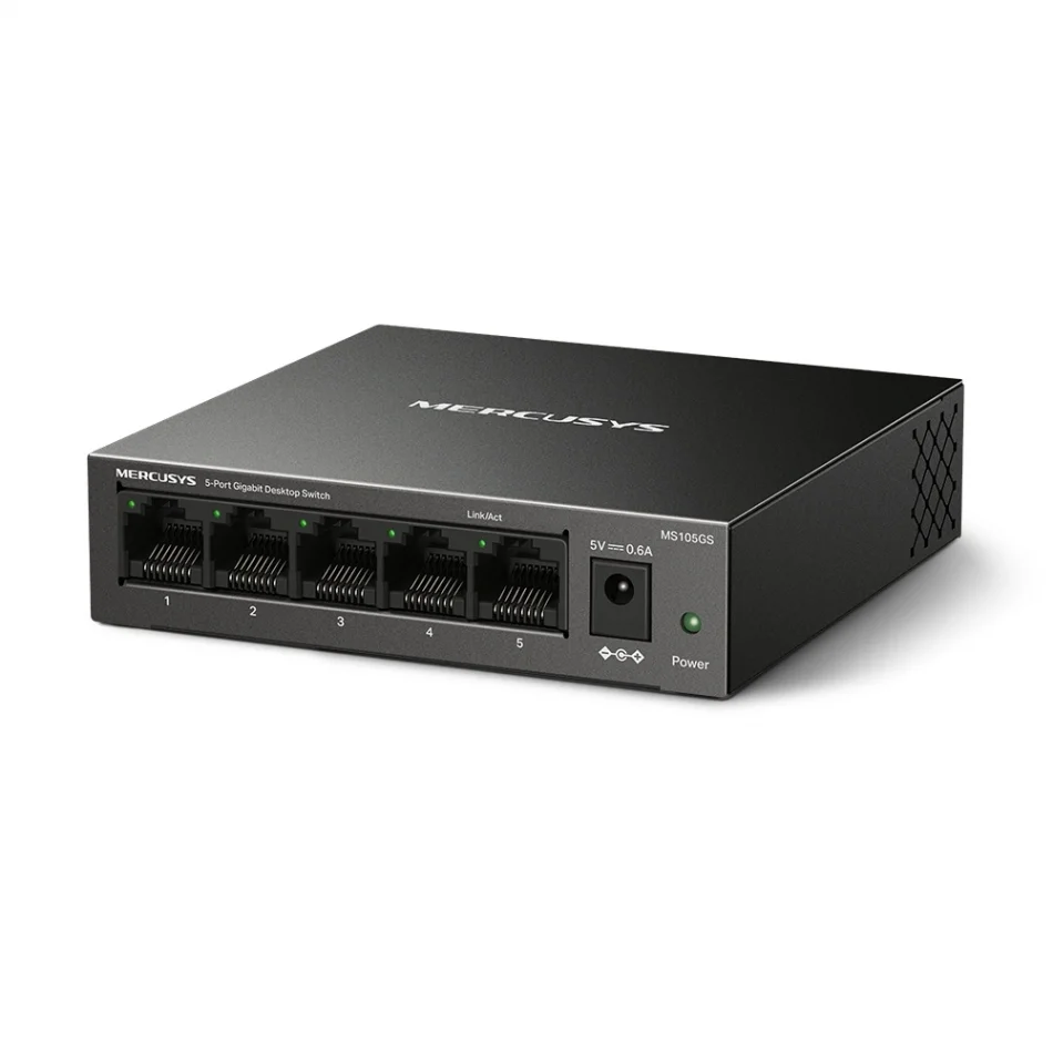 TP-Link Mercusys MS105GS 5-Port Gigabit Masaüstü Switch