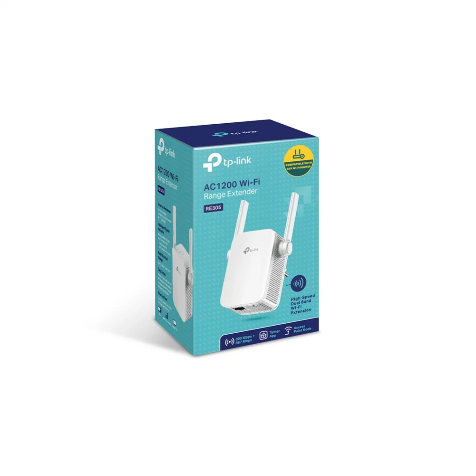 TP-Link RE305 AC1200 Mesh Dual Band Wi-Fi Menzil Genişletici