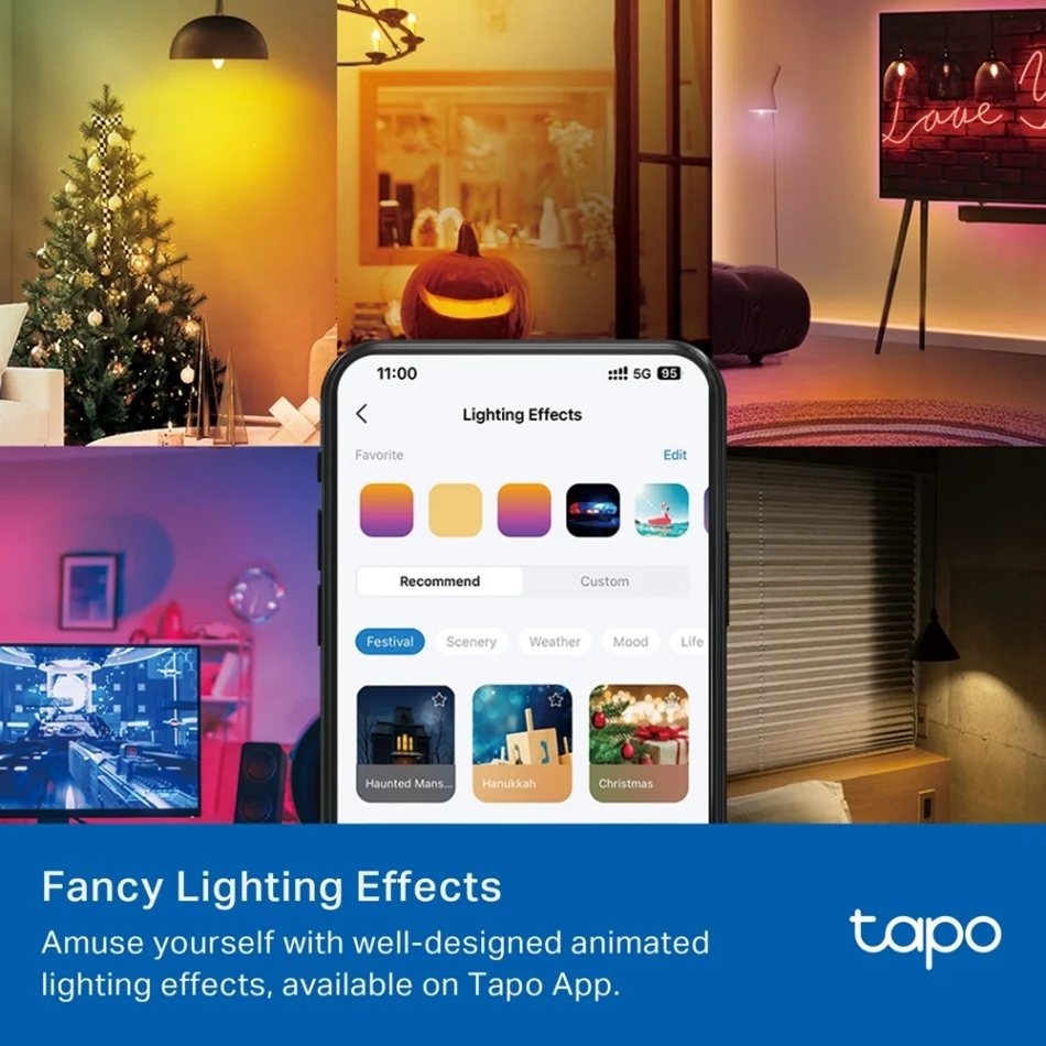 TP-Link Tapo L430C Çok Renkli Akıllı Mum Tipi Ampul