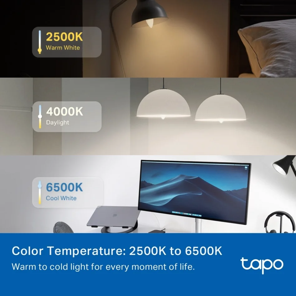 TP-Link Tapo L430C Çok Renkli Akıllı Mum Tipi Ampul