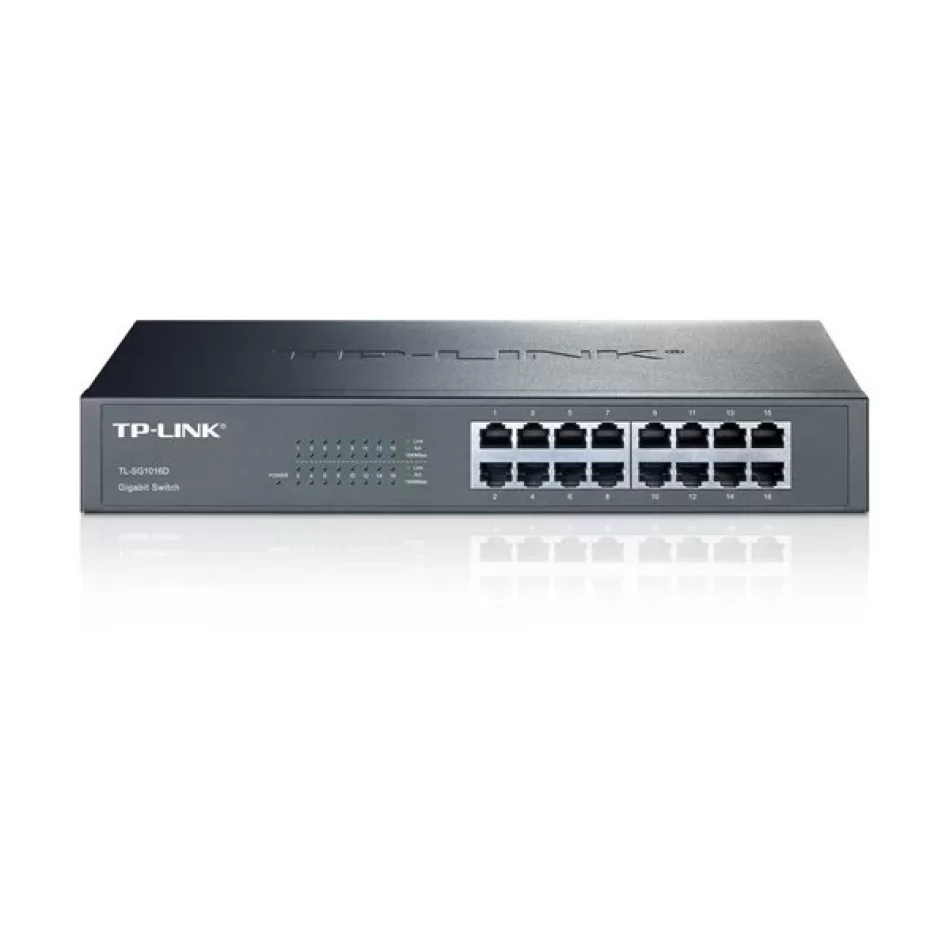 TP-LINK TL-SG1016D 16 PORT GIGABIT MASAÜSTÜ / RACKMOUNT SWITCH