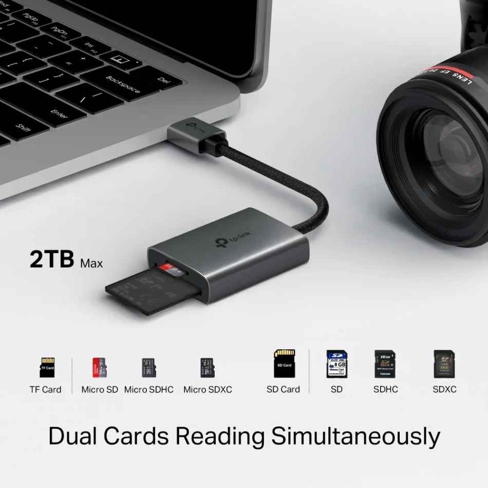 TP-Link UA430 USB 3.0 Tip A - SD ve microSD 3.0 Kart Okuyucu