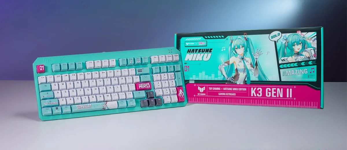 ASUS TUF Gaming K3 Gen II Hatsune Miku Edition İnceleme: Performans ve Anime Estetiğinin Mükemmel Uyumu