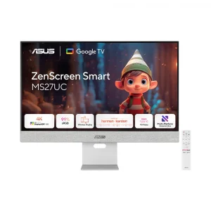 ASUS 27" ZenScreen Smart MS27UC 60Hz 5ms Google TV Destekli 4K UHD 2160p HDR IPS Smart Monitör