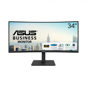 ASUS 34" VA34VCPSR 100Hz 4ms Adaptive-Sync 3440x1440 WQHD HDR VA LED Curved Business Monitör