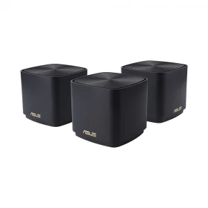 ASUS ZenWiFi XD4 Mini WIFI6 AIMesh VPN Kablosuz Ağ Dağıtımı Siyah 3'lü Paket Extendable Router