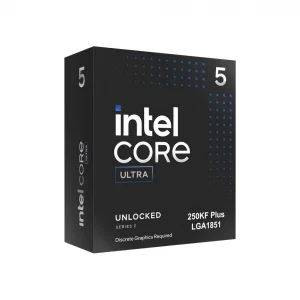 Intel Core Ultra 5 250KF Plus 4.2-5.3GHz 18 Çekirdek 30MB Cache 159W Soket 1851 İşlemci