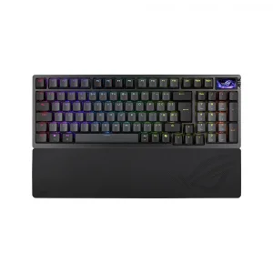 ASUS ROG Azoth 96 HE OLED Ekranlı ROG HFX V2 Manyetik Anahtarlar İngilizce Q Kablosuz Hall Effect Analog Gaming Klavye